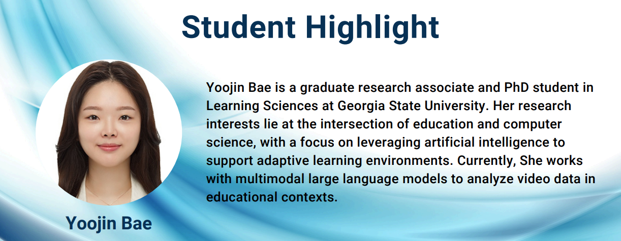 Yoojin Featured as a Graduate Researcher in the AI-ALOE Spring Newsletter
