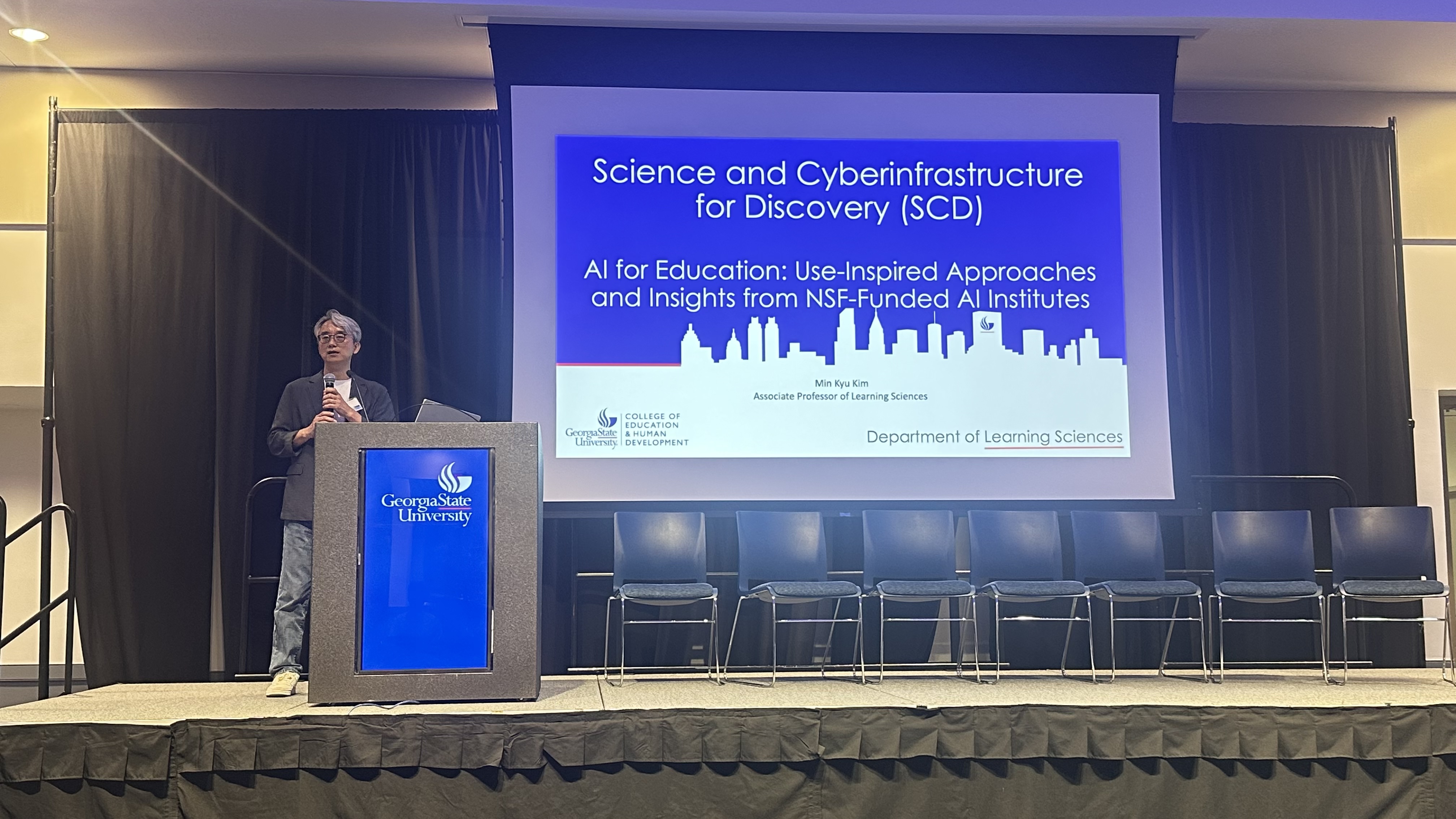 Dr. Min Kyu Kim’s Invited Talk at the Science and Cyberinfrastructure for Discovery (SCD) Symposium