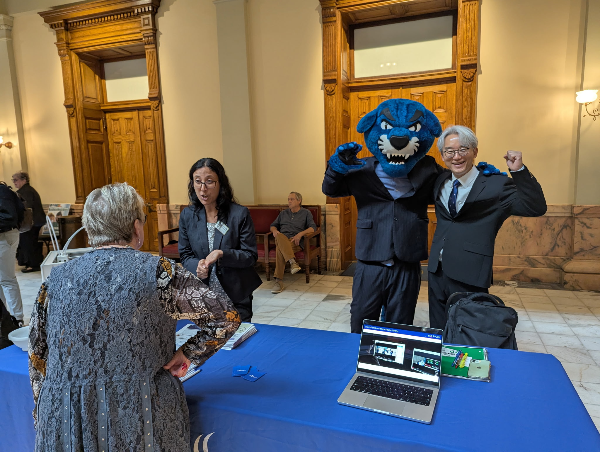 Dr. Kim presented at the Capitol.