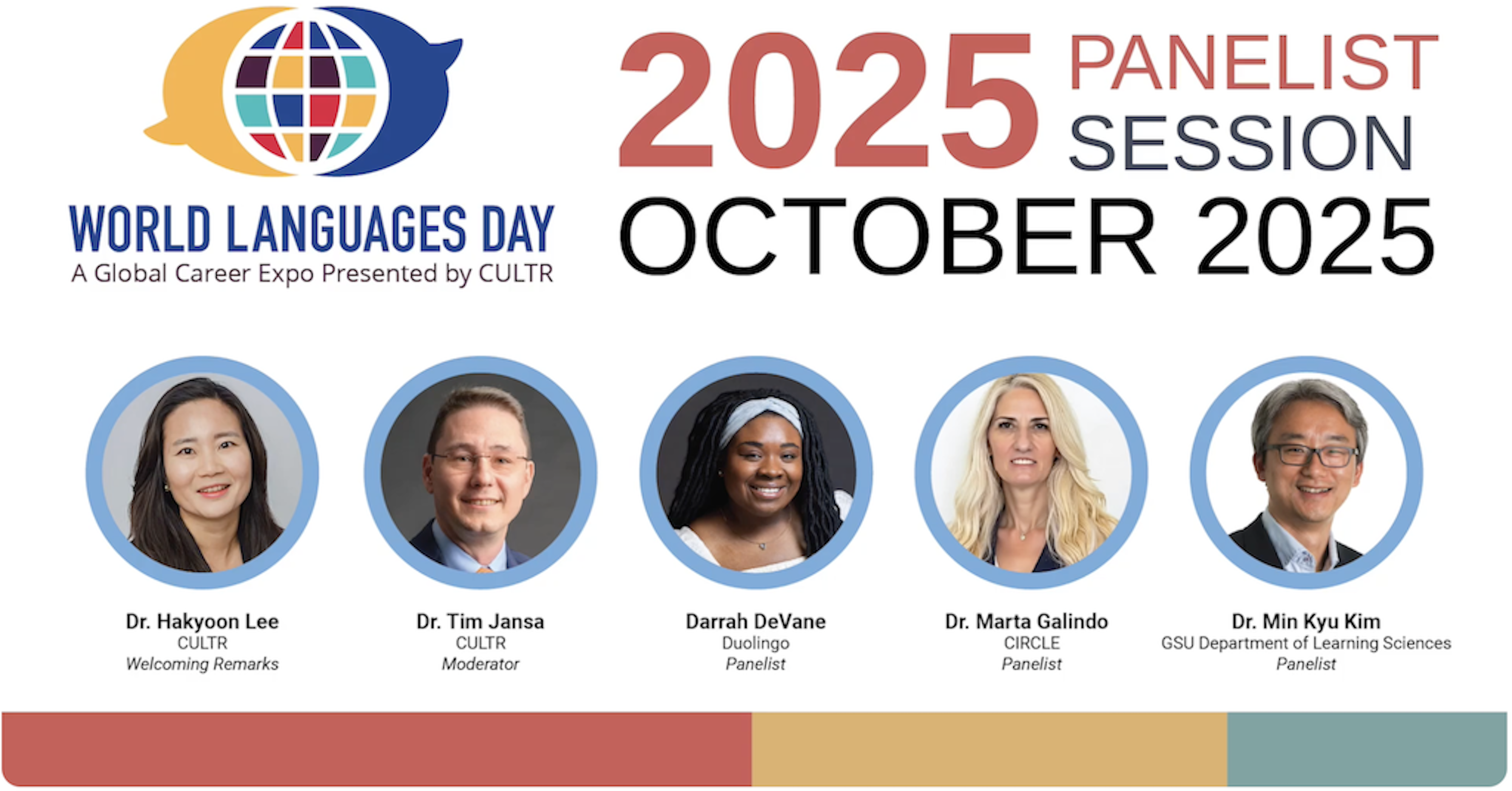 Dr. Kim joined the AI and Language Education Panel at World Languages Day 2025.